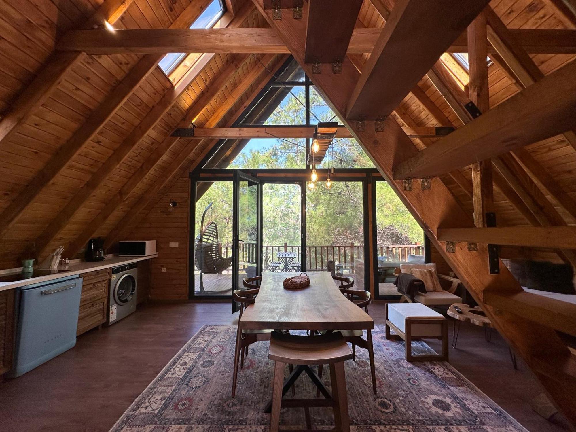 Panurlawoodenhouse Oezel Havuz& Sauna Mavi 外观 照片